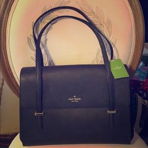 Kate Spade Cedar Street Luciana satchel, black.
